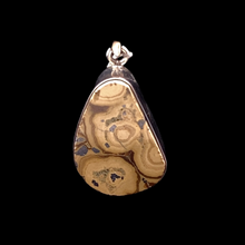 Load image into Gallery viewer, Pendant Agate Sphalerite 2.5*1.5cm: silver 925
