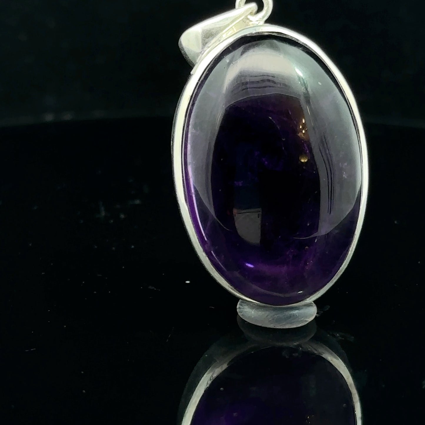 Amethyst Pendant Silver 925 – 18.5 g, 25 × 45 mm