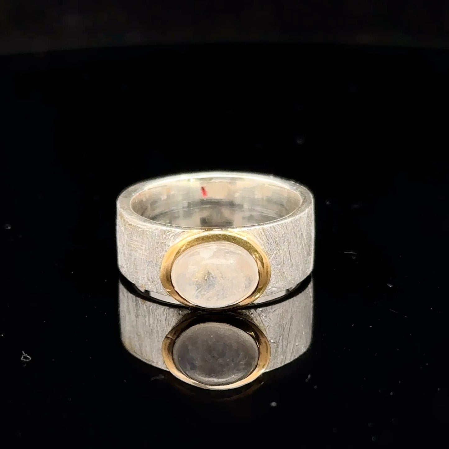 Moonstone Ring Silver 925 Size 16