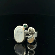 Load image into Gallery viewer, Odular ring, diamond, opal, 13.5 g, size 20.5; 925 sterling silver
