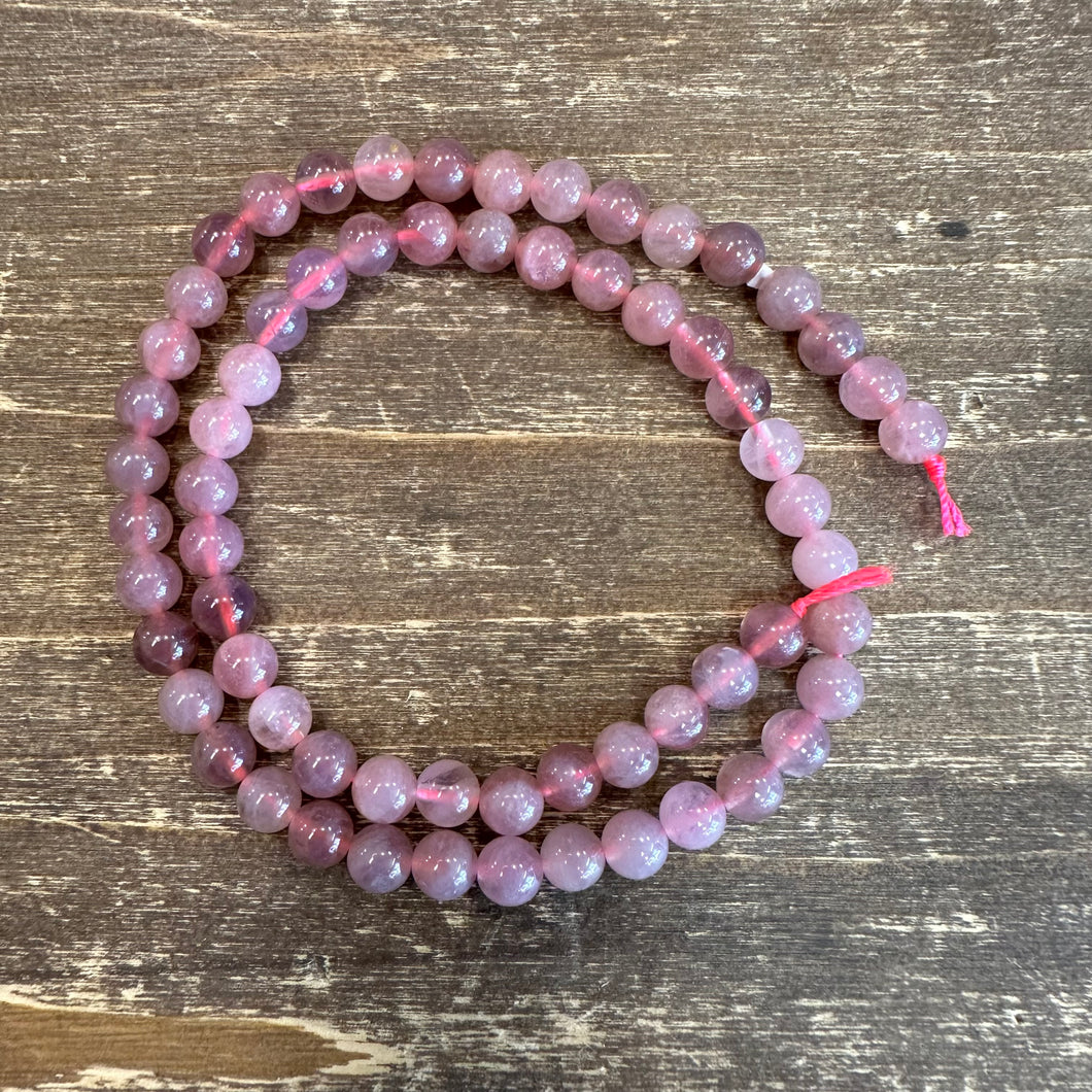 Quartz pink beads madagascar