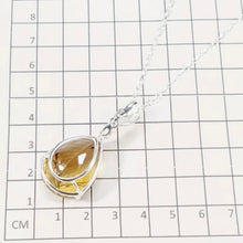 Загрузить изображение в средство просмотра галереи, Кулон Цитрин с цепочкой, серебро 925
