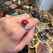 Загрузить изображение в средство просмотра галереи, Coral Ring Silver 925 Size 19 4 g
