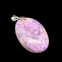 Загрузить изображение в средство просмотра галереи, Кулон Чароит 10 на 18 на 50 мм
