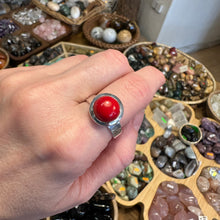 Загрузить изображение в средство просмотра галереи, Coral Ring Silver 925 Size 19 4 g
