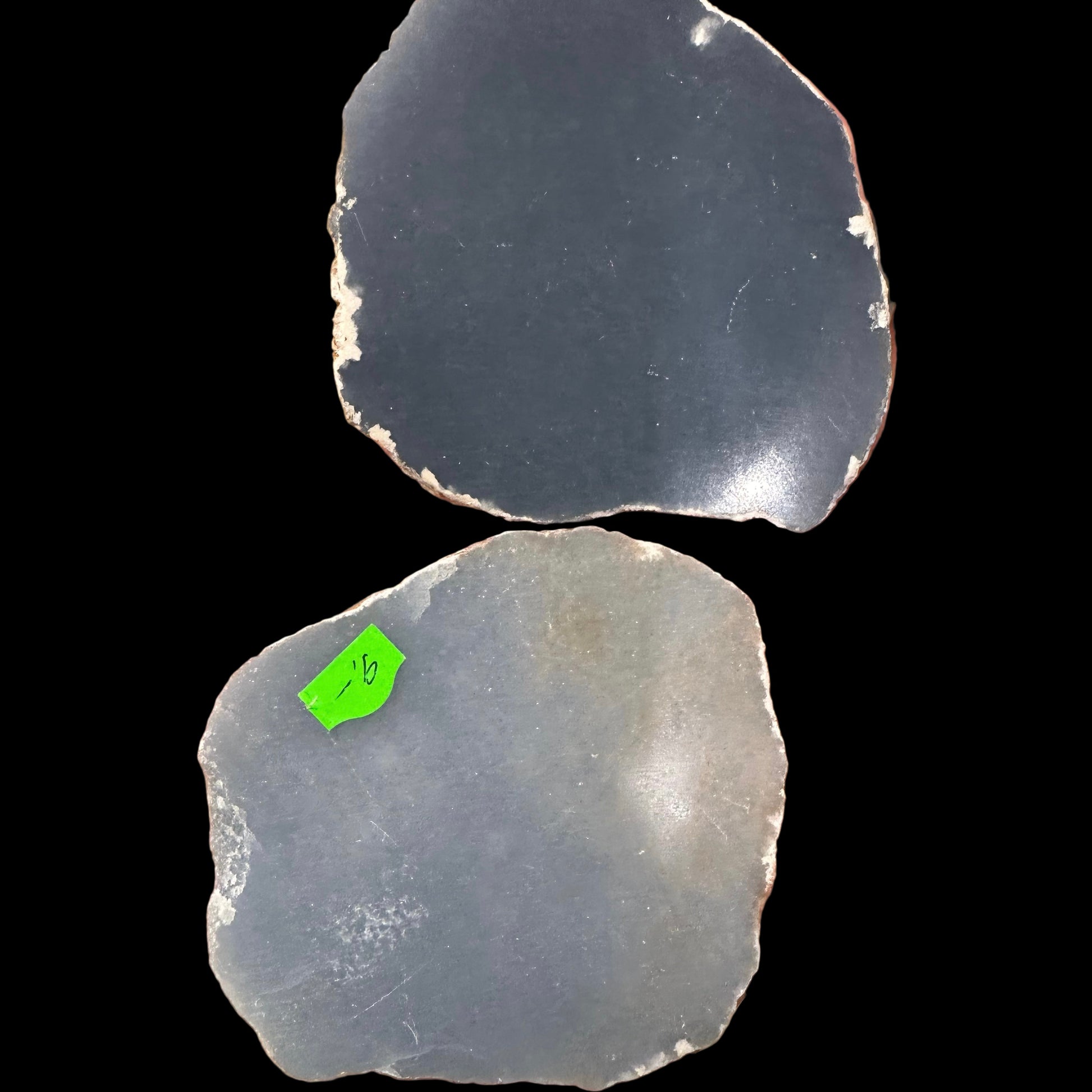 Angelite plates 6 x 5 cm x 1 cm