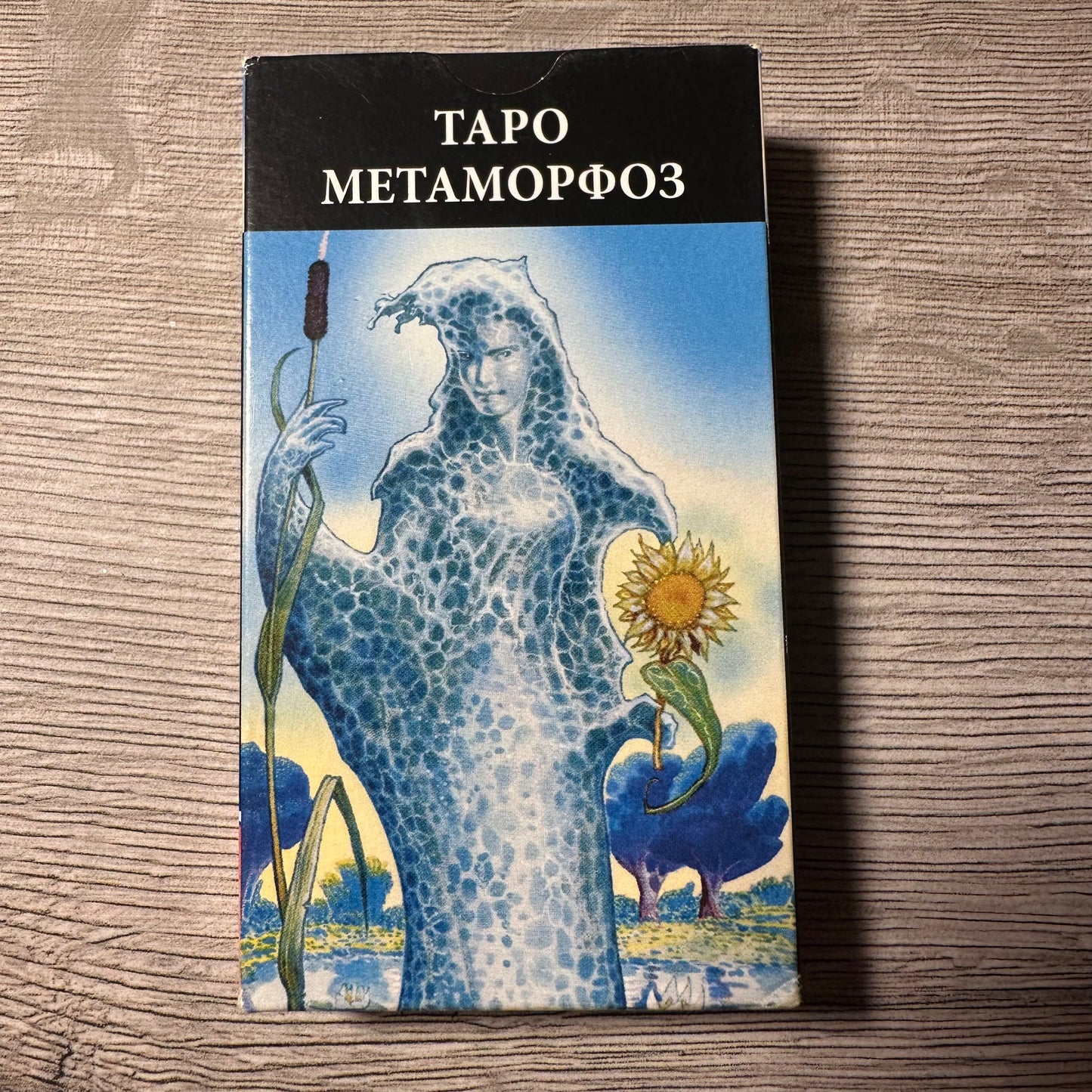 Front of Tarot of Metamorphosis Tarot Encyclopedia Avalon/Hachette deck