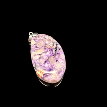 Загрузить изображение в средство просмотра галереи, Кулон Чароит  10 на 22 на 50 мм
