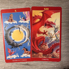 Lejupielādēt attēlu galerijas skatītājā, Dragon Tarot Tarot Encyclopedia Avalon/Hachette cards
