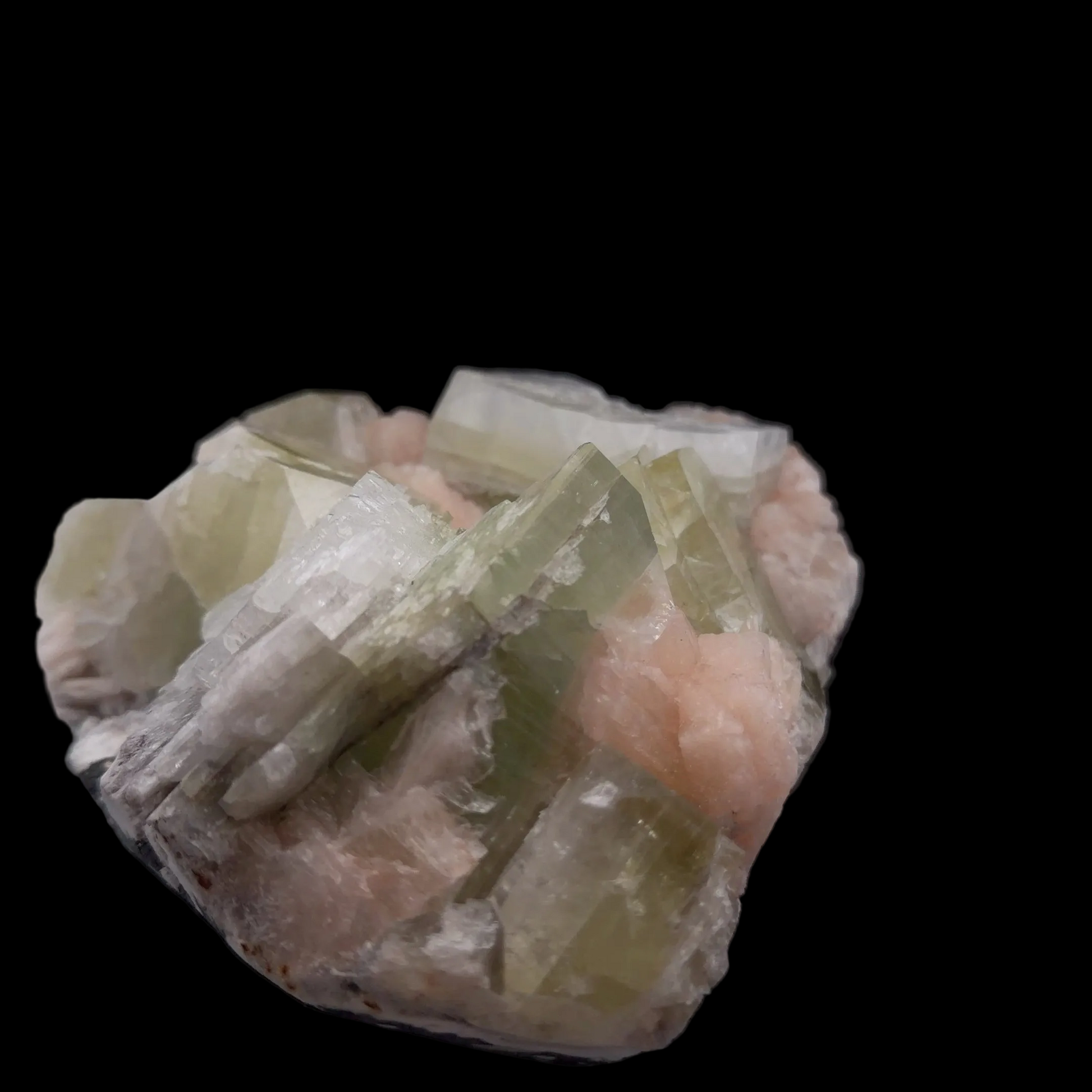 Crystal Apophyllite, Stilbite 1280 g; 4 by 15 by 17 cm