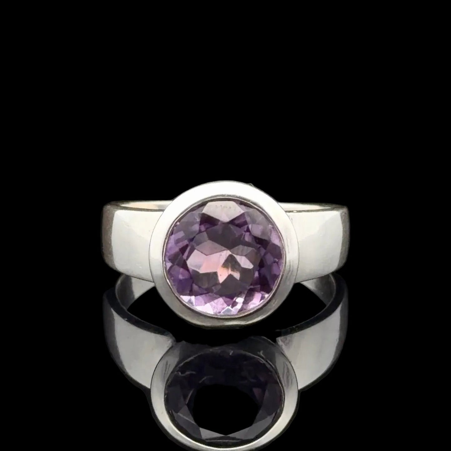 Amethyst Ring Silver 925 Size 16