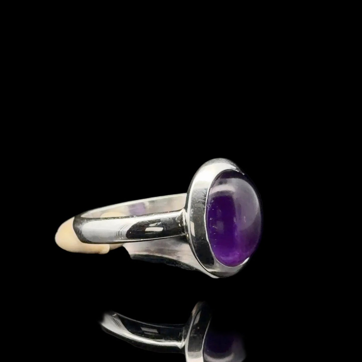 Amethyst Ring Silver 925 Size 16.5