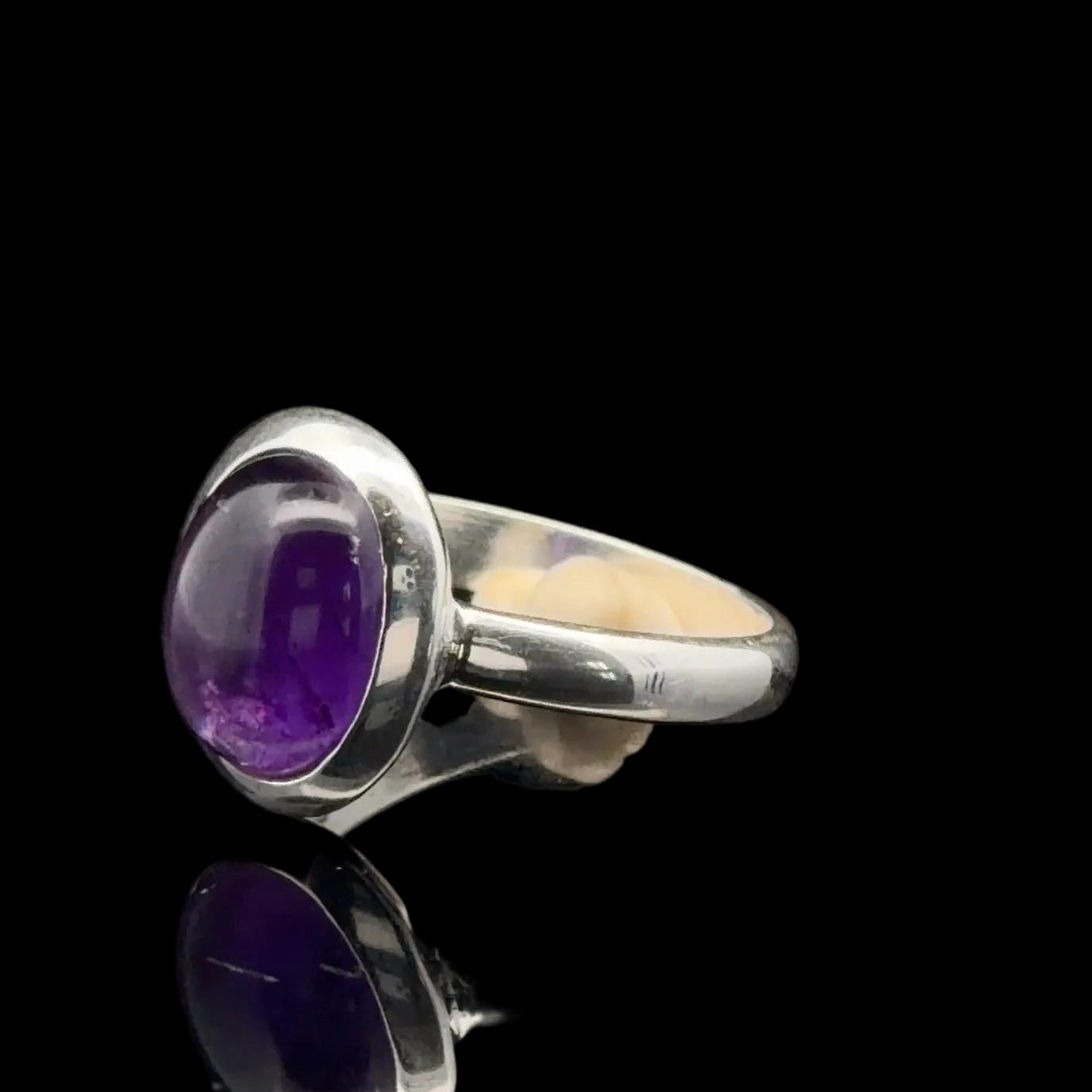 Amethyst Ring Silver 925 Size 16.5