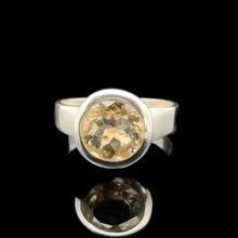 Load image into Gallery viewer, Кольцо Цитрин 16,5 размер, серебро 925
