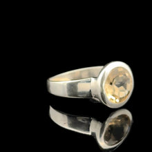 Load image into Gallery viewer, Кольцо Цитрин 16,5 размер, серебро 925
