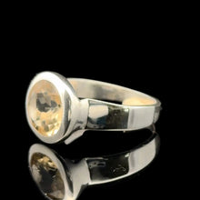 Load image into Gallery viewer, Кольцо Цитрин 16,5 размер, серебро 925
