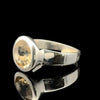 Citrine Ring Size 18,5 Sterling Silver 925