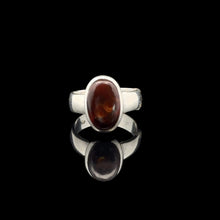 Загрузить изображение в средство просмотра галереи, Fire Agate Ring Size 16.5 Sterling Silver 925
