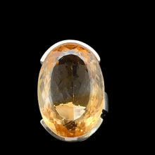 Load image into Gallery viewer, Кольцо Цитрин 18,5 размер, серебро 925
