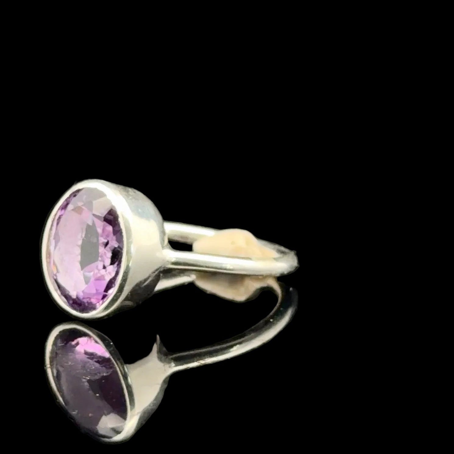Amethyst Ring, Size 17.5, Sterling Silver 925, 5 g