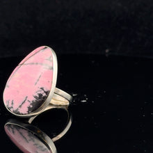 Загрузить изображение в средство просмотра галереи, Rhodonite Ring Silver 925 Size 18 – 22 × 30 mm Stone
