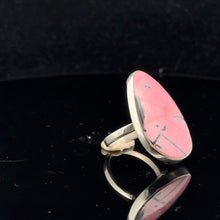 Загрузить изображение в средство просмотра галереи, Rhodonite Ring Silver 925 Size 17 – 15 × 30 mm Stone
