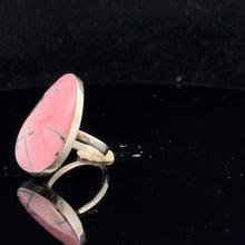 Загрузить изображение в средство просмотра галереи, Rhodonite Ring Silver 925 Size 17 – 15 × 30 mm Stone
