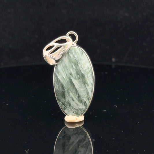 Seraphinite Pendant 4 cm Silver 925