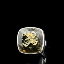 Загрузить изображение в средство просмотра галереи, Prasiolite Ring, size 18, 925 sterling silver, 14 g

