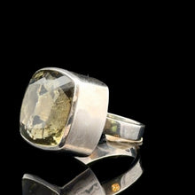Загрузить изображение в средство просмотра галереи, Prasiolite Ring, size 18, 925 sterling silver, 14 g

