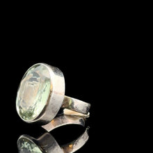 Load image into Gallery viewer, Prasiolite Ring Silver 925 Size 18.5 side
