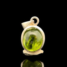 Load image into Gallery viewer, Peridot Pendant 25 mm 10×15 mm Silver 925
