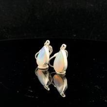 Загрузить изображение в средство просмотра галереи, Noble Opal earrings, 3 cm, stone 8 by 12 mm, 925 silver
