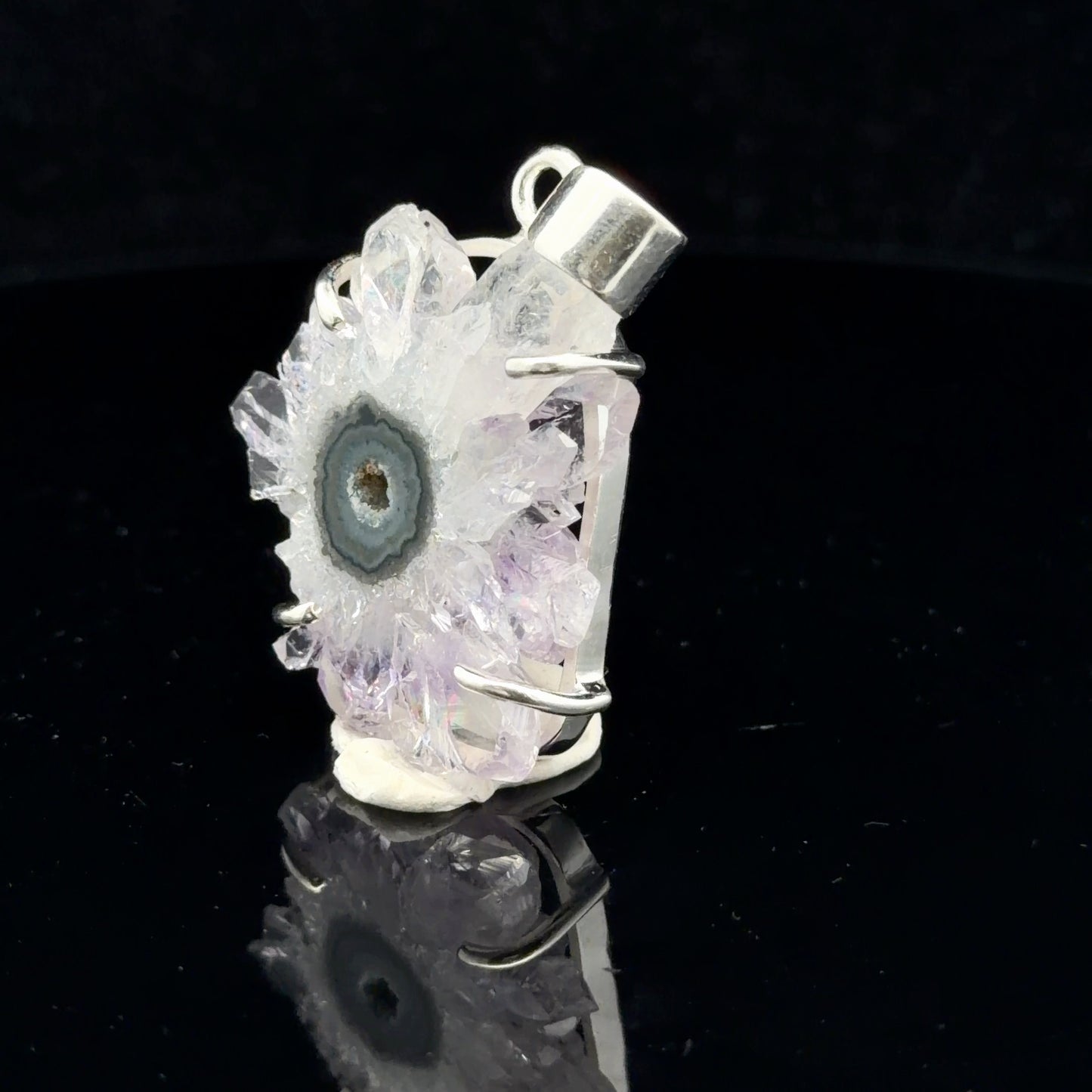 Amethyst Pendant Silver 925 4 cm
