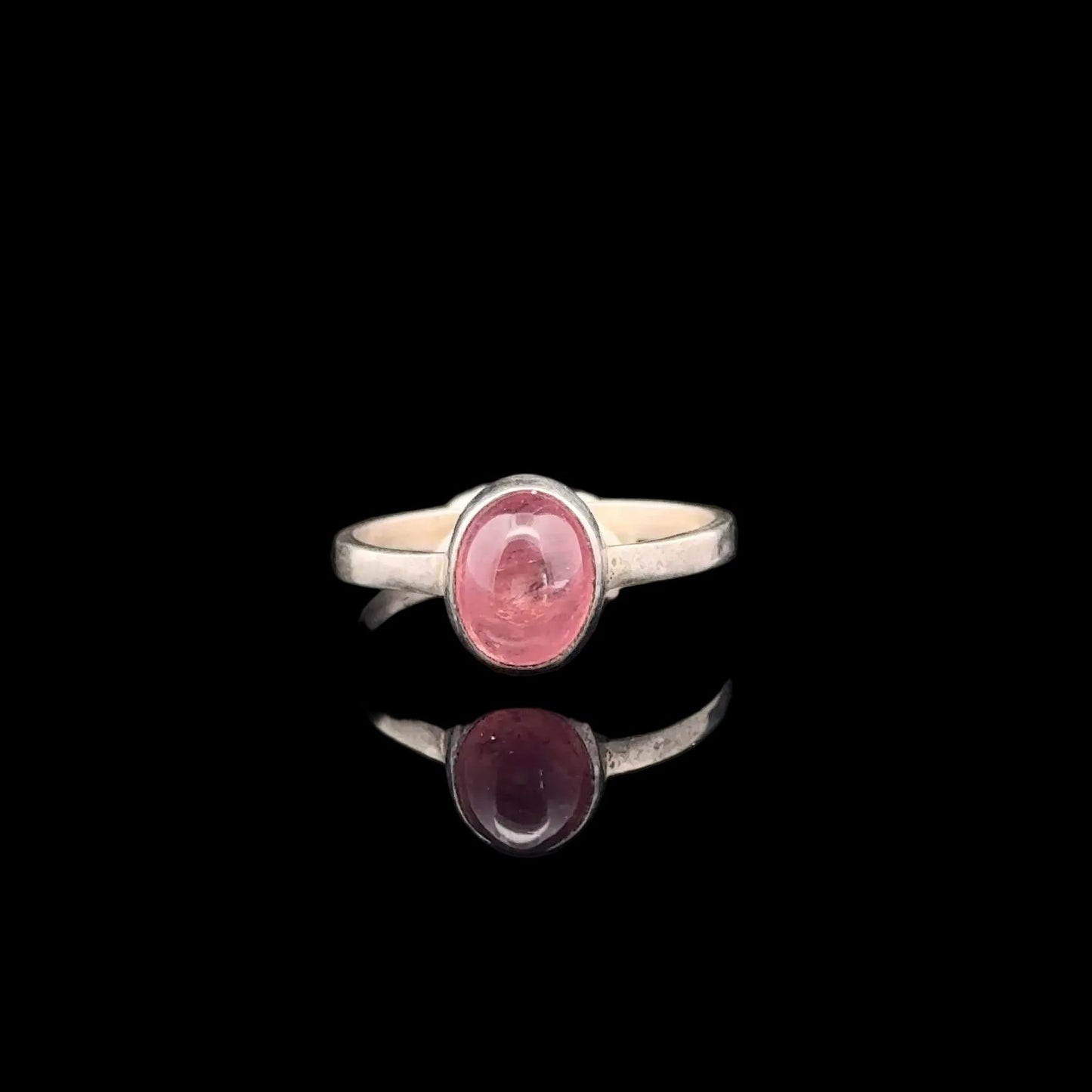 Tourmaline Ring 7×9 mm Size 17 2 g Silver 925