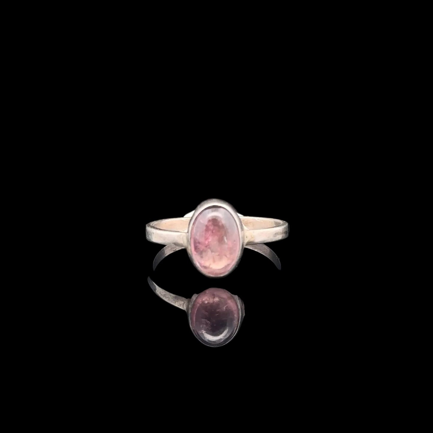 Tourmaline Ring, Size 15, Weight 7.8 g, Stone Size 7 × 10 mm, 925 Sterling Silver