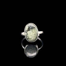Загрузить изображение в средство просмотра галереи, Seraphinite Ring, Size 16, Weight 11.6 g, Stone Size 12 × 16 mm, 925 Sterling Silver

