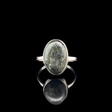 Загрузить изображение в средство просмотра галереи, Seraphinite Ring, Size 17, Weight 13.6 g, Stone Size 12 × 17 mm, 925 Sterling Silver

