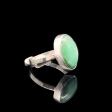 Load image into Gallery viewer, Chrysoprase Ring 10×15 mm Size 17.5 11.5 g Silver 925
