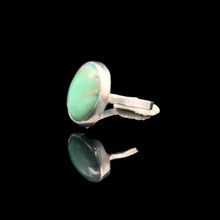 Load image into Gallery viewer, Chrysoprase Ring 10×15 mm Size 17.5 11.5 g Silver 925
