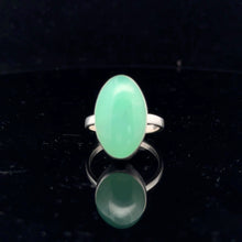Загрузить изображение в средство просмотра галереи, Chrysoprase Ring 12×20 mm Size 16 Silver 925
