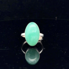 Загрузить изображение в средство просмотра галереи, Chrysoprase Ring 11×19 mm Size 16 Silver 925

