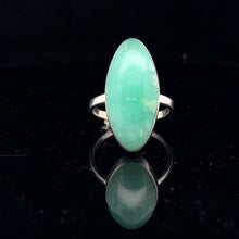 Загрузить изображение в средство просмотра галереи, Chrysoprase Ring 13×28 mm Size 23  Silver 925
