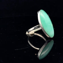 Загрузить изображение в средство просмотра галереи, Chrysoprase Ring 13×28 mm Size 23 Silver 925
