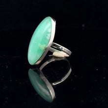 Загрузить изображение в средство просмотра галереи, Chrysoprase Ring 13×28 mm Size 23  Silver 925
