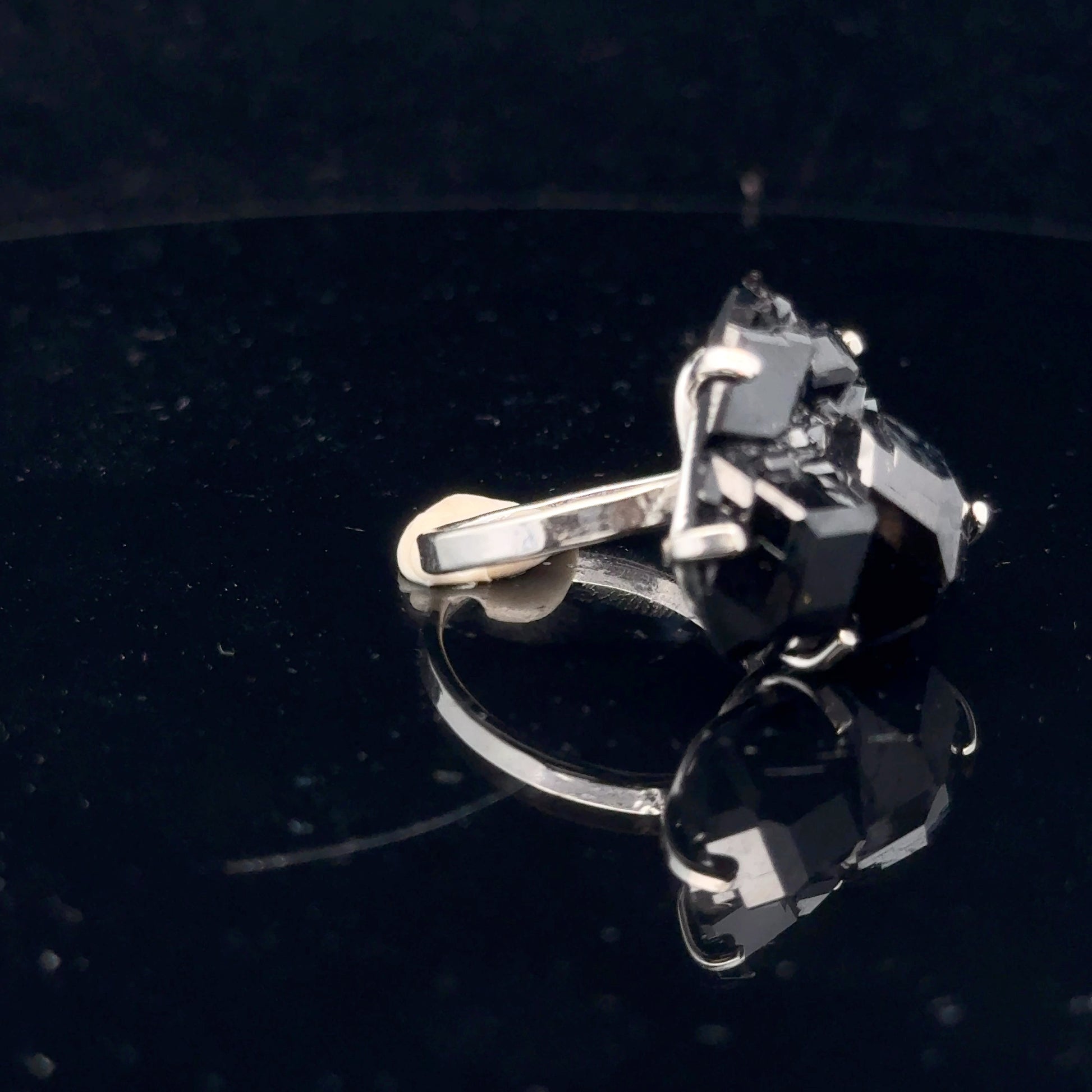 Garnet Ring Silver 925 Natural Gemstone Size 19 11 g