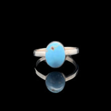 Загрузить изображение в средство просмотра галереи, Turquoise Ring Silver 925 Natural Gemstone Size 17 3 g

