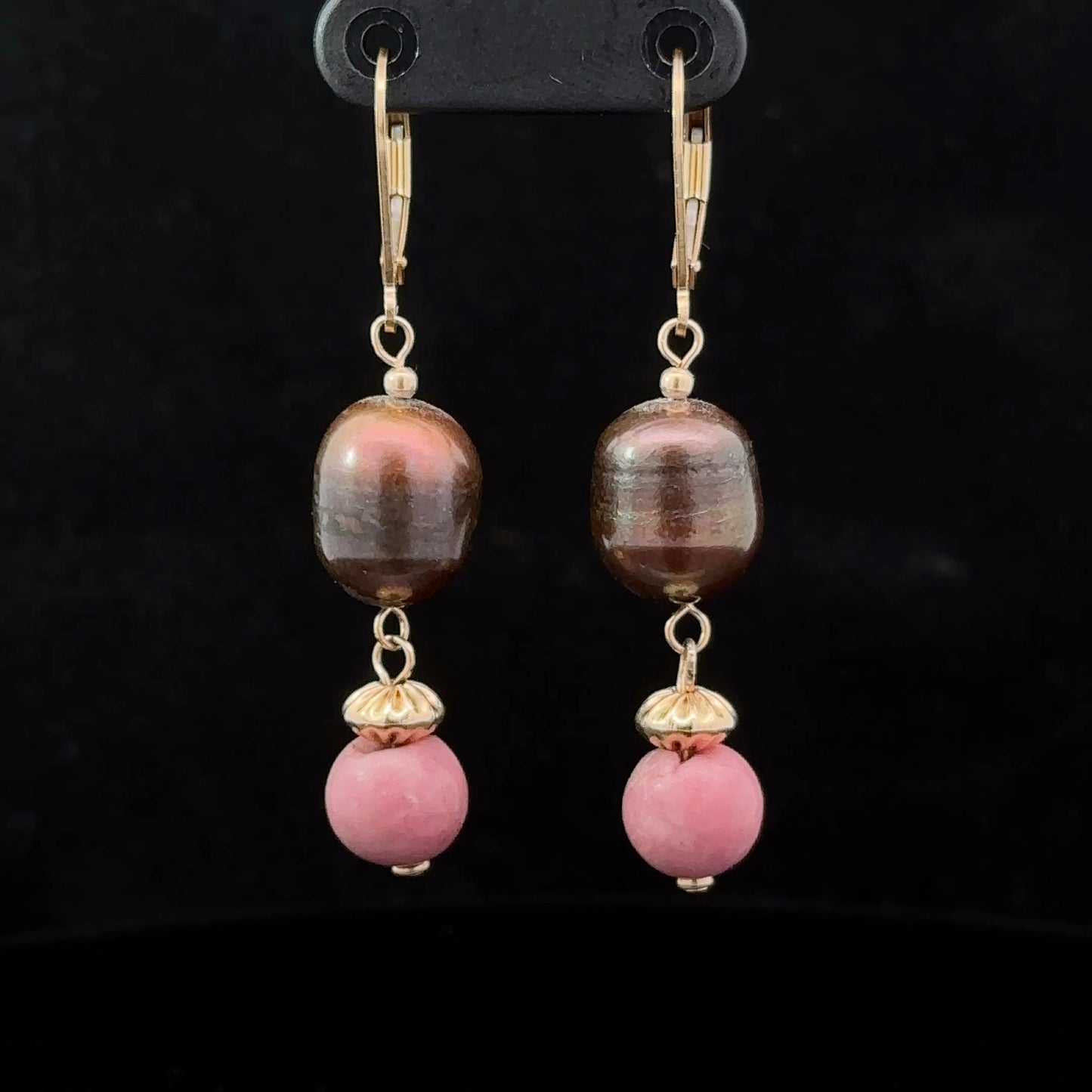 Pearl Earrings Silver 925 14K Gold Plated