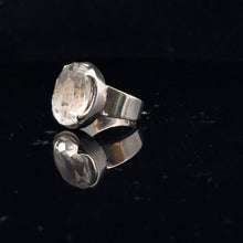 Load image into Gallery viewer, Quartz Ring Silver 925 Size 15 side
