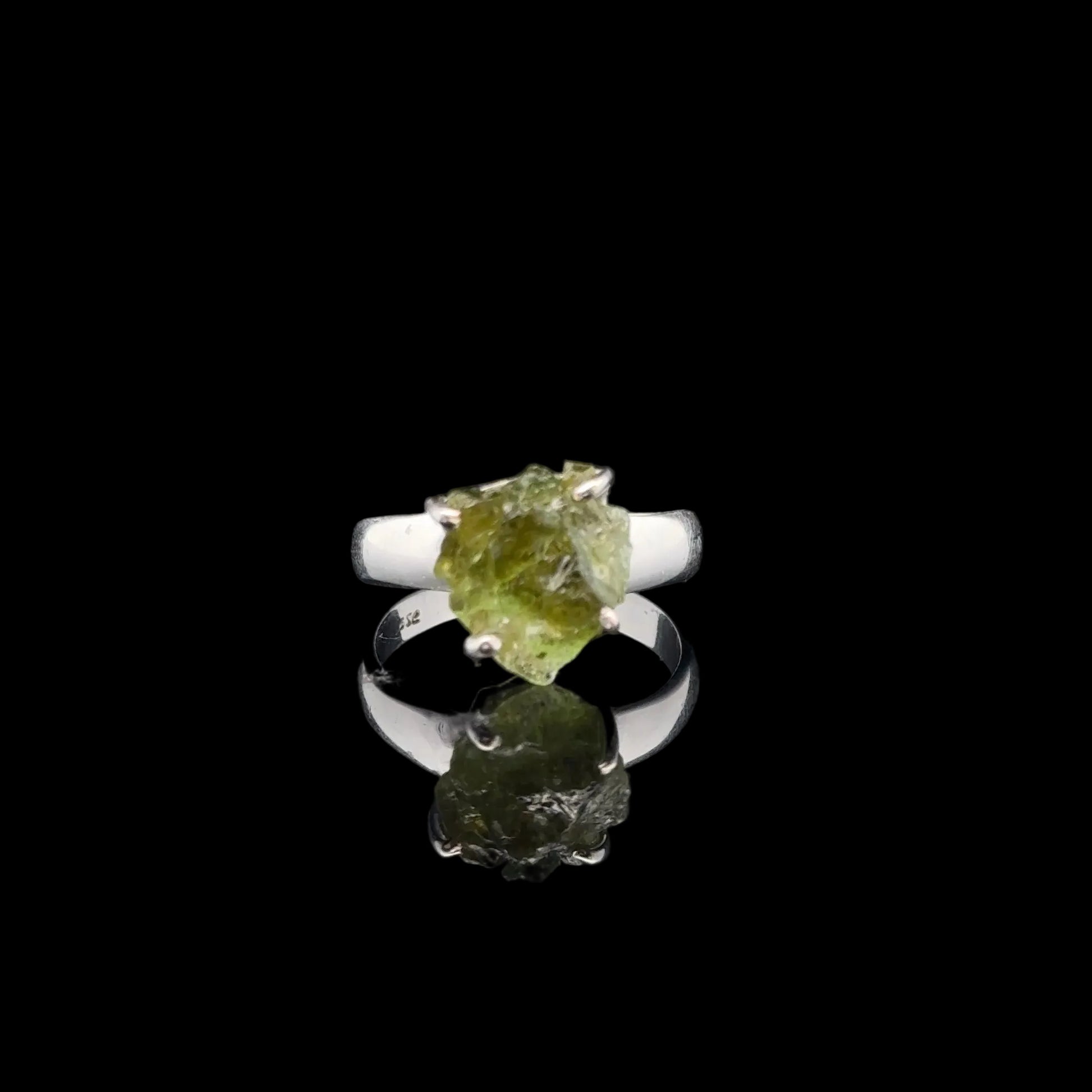 Tourmaline Ring Silver 925 Size 19